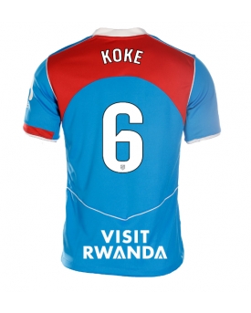 Atletico Madrid Koke #6 Maglia Gara Terza Repliche 2025-26 Donna Maniche Corte